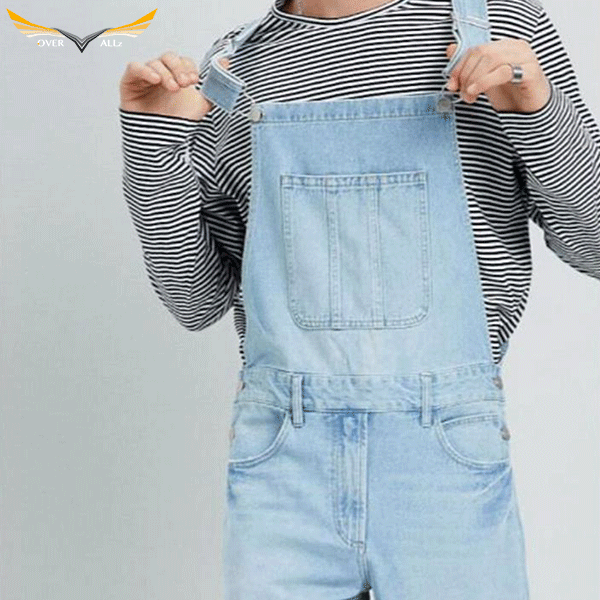 Mens overalls sales light wash