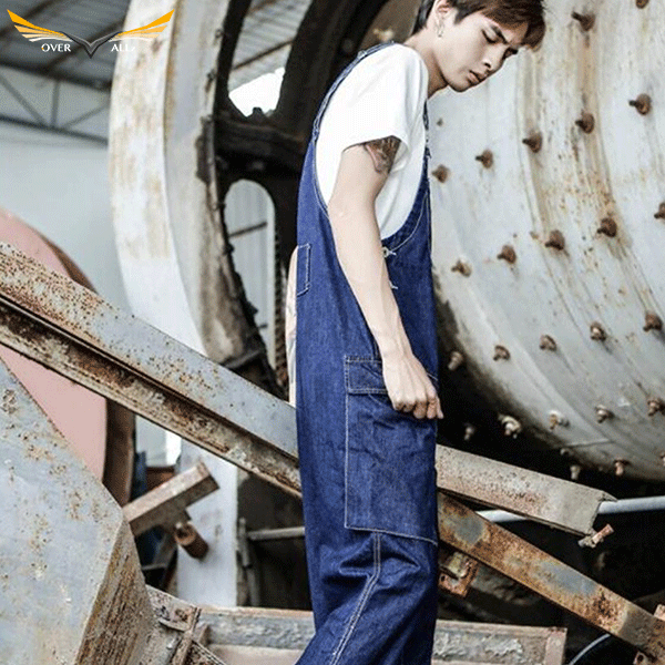 Loose Fit Bluejeans Overalls