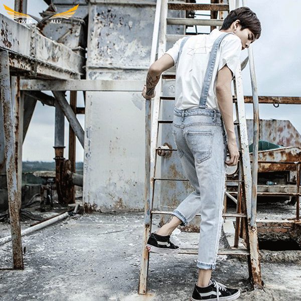 Blue jean overalls mens online
