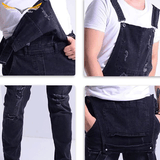 Men's Ripped Overalls