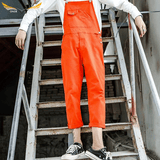Orange Overalls Mens with Hem