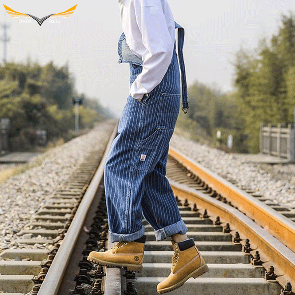 Railroad Stripe Bib Dungarees