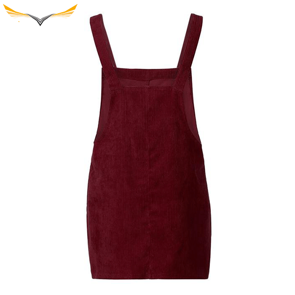 Red Wine Overall Dress