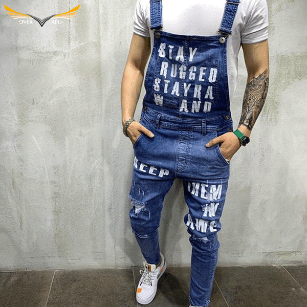 Rugged Blue Overalls