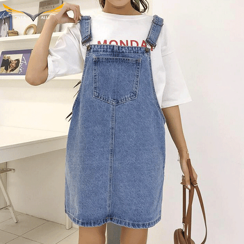 Short Overall Dress
