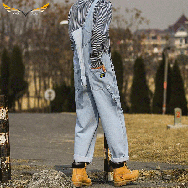 Striped Bib Coveralls