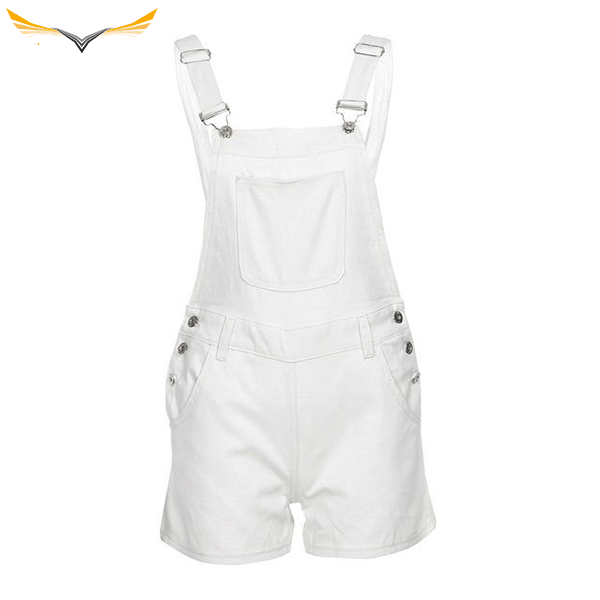White jeans Overall Shorts