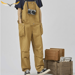 Wide Leg Brown Overalls
