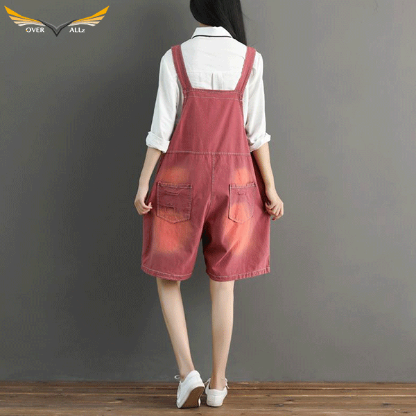 Red 2025 overall shorts