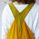 Women's Vintage Yellow Overalls
